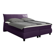 BOXSPRINGBETT 180/200 cm in Violett - Violett/Schwarz, Design, Holz/Textil (180/200cm) - Tom Tailor