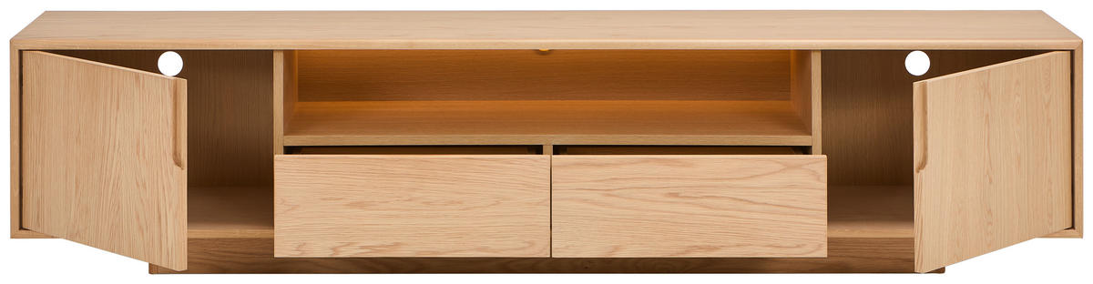 LOWBOARD Lofty Lou 200/45/40 cm 2 Schublade(n)  - Eichefarben/Naturfarben, Design, Holz/Holzwerkstoff (200/45/40cm) - Livetastic
