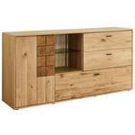 SIDEBOARD  173,8/85,3/43,8 cm 1 Schublade(n)  - Alteiche/Anthrazit, KONVENTIONELL, Glas/Holz (173,8/85,3/43,8cm) - Linea Natura
