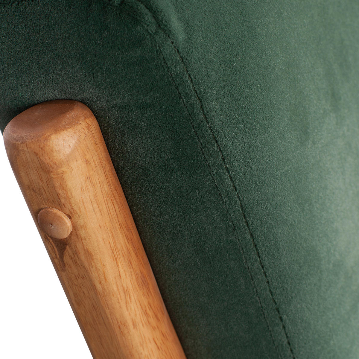 SESSEL in Samt Grün  - Grün, Design, Holz/Textil (67/75/82cm) - Livetastic