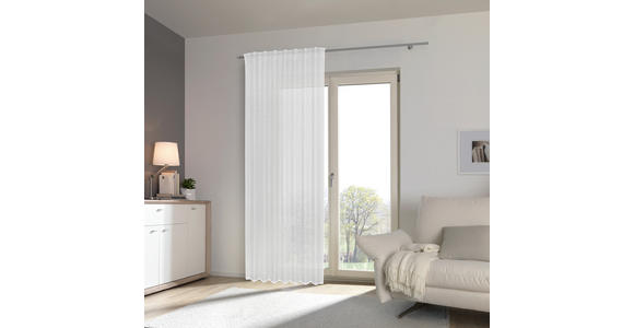 FERTIGVORHANG transparent  - Weiß, Trend, Textil (140/245cm) - Esposa
