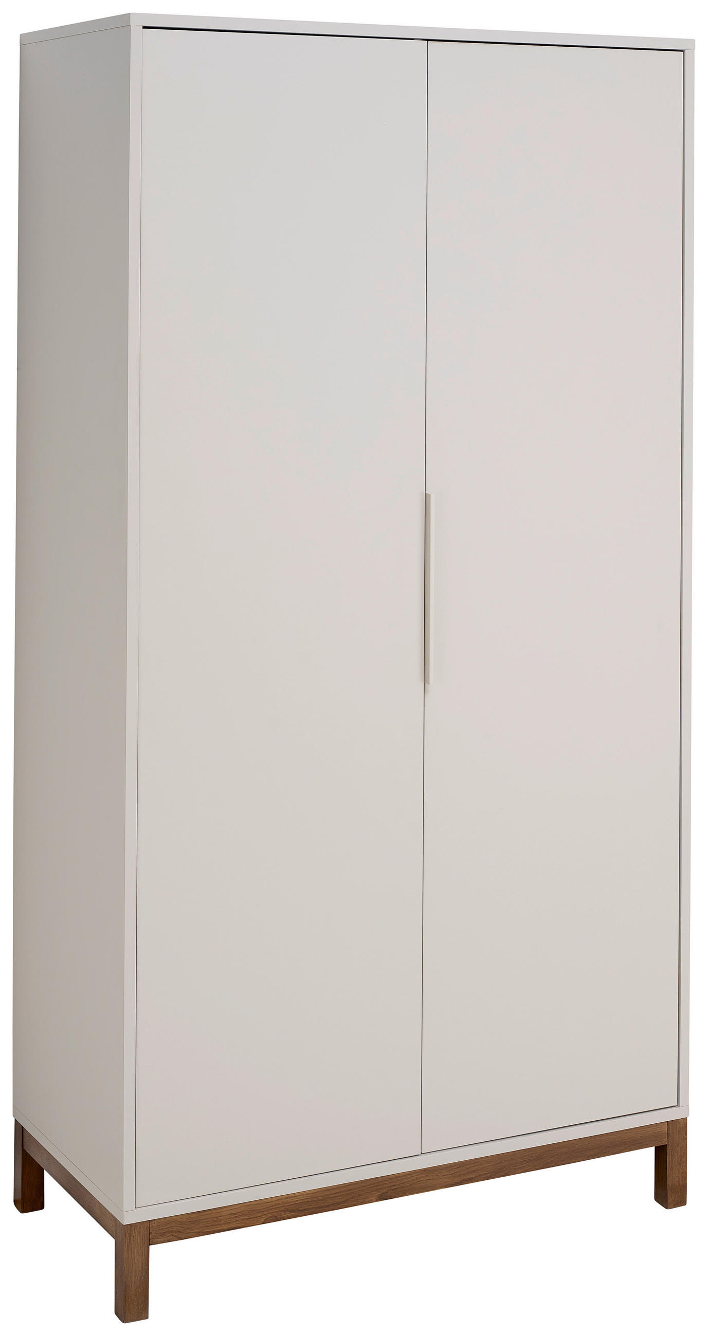 BABYKLEIDERSCHRANK Matteo Nussbaumfarben, Kaschmir  - Kaschmir/Nussbaumfarben, Basics, Holz/Holzwerkstoff (101/195/51cm) - Jimmylee