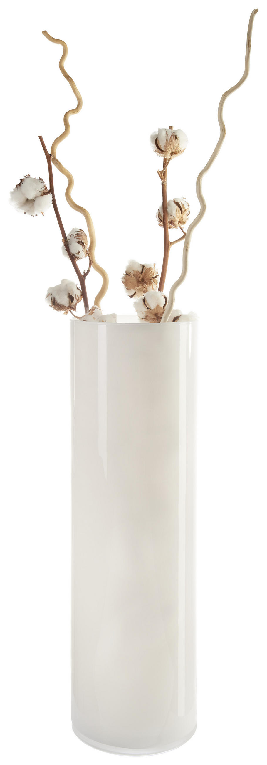 VASE 60 cm  - Weiß, Basics, Glas (18/60cm) - Ambia Home