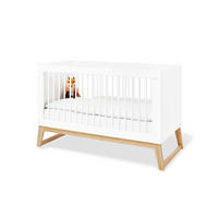 GITTERBETT PINOLINO BRIDGE 150/76/94 cm  - Eschefarben/Weiß, Design, Holz/Holzwerkstoff (150/76/94cm) - Pinolino