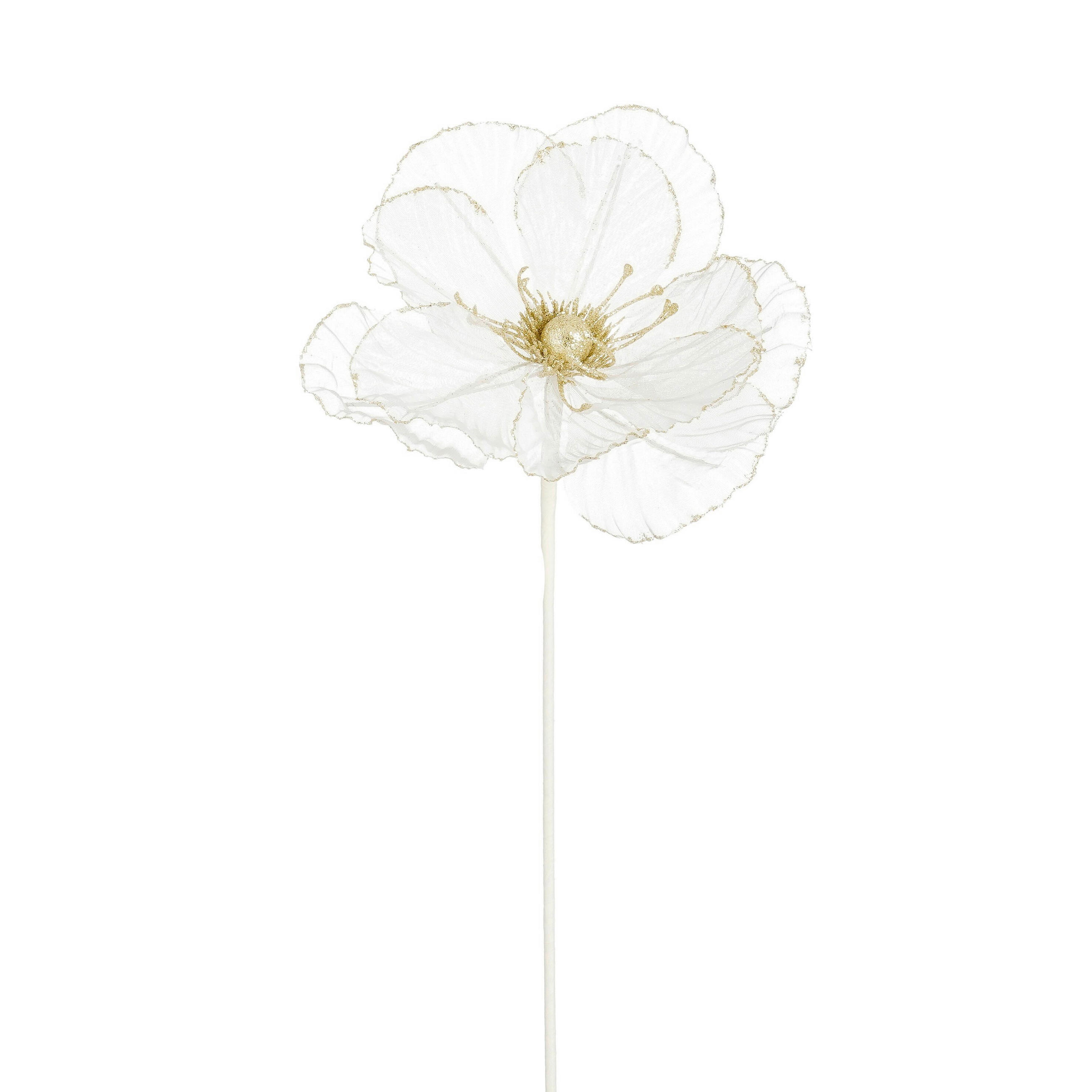 UMETNA ROŽA   45/27/27 cm            - krem barve, Basics, tekstil (45/27/27cm)