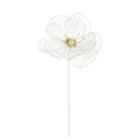 UMETNA ROŽA   45/27/27 cm            - krem barve, Basics, tekstil (45/27/27cm)