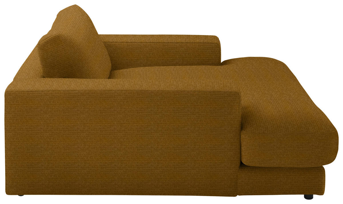 XXL-SESSEL in Chenille Hellgrün, Senfgelb  - Senfgelb/Schwarz, Design, Kunststoff/Textil (150/86/170cm) - Lomoco