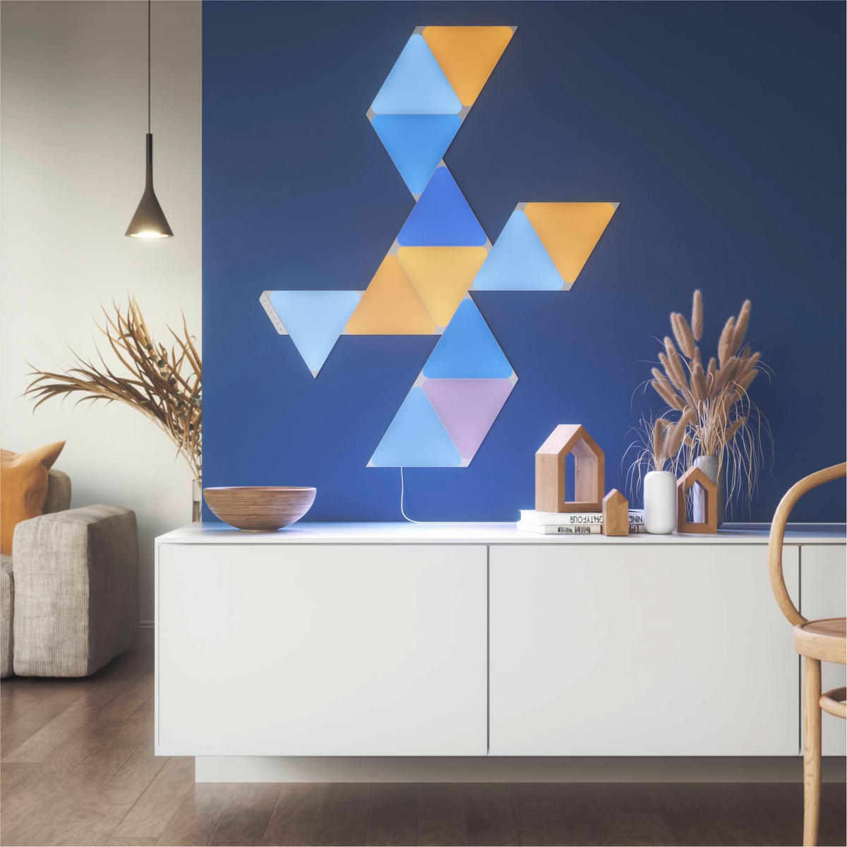Nanoleaf Triangles 15-er Pack NANOLEAF 23/0,6/20 cm   - Weiß, Basics, Kunststoff (23/0,6/20cm)