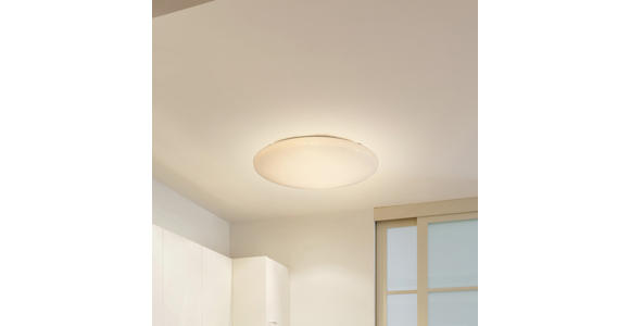 Led Deckenleuchte Johanna Ø 70 cm Dimmbar - Weiß, Basics, Kunststoff/Metall (70/10cm) - Luca Bessoni
