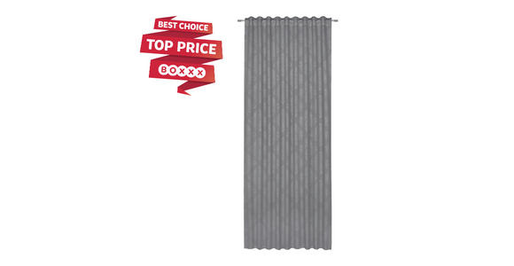 FERTIGVORHANG black-out (lichtundurchlässig) - Grau, KONVENTIONELL, Textil (135/245cm) - Boxxx