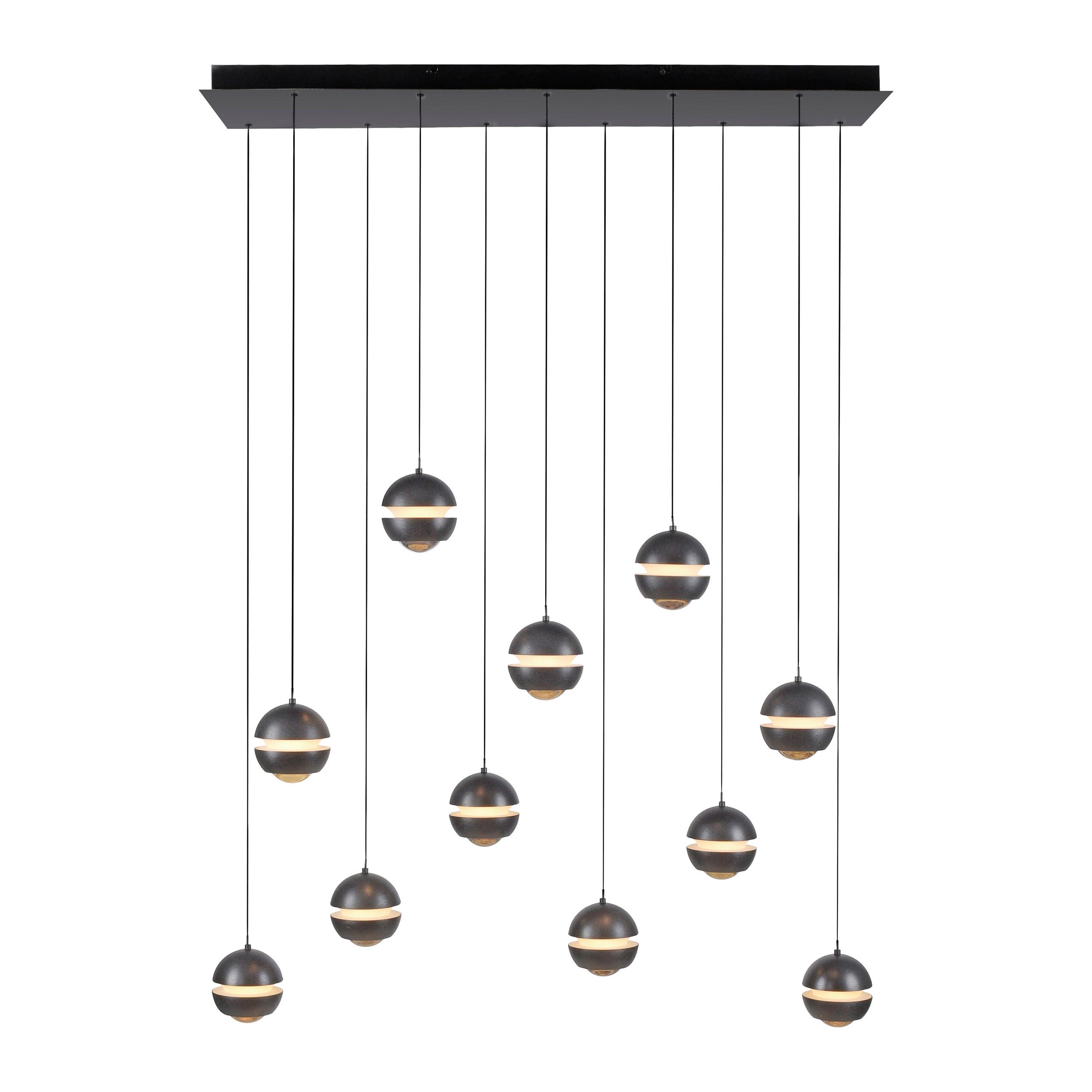 LED-PENDELLEUCHTE 114/30/220 cm  - Weiß, Design, Kunststoff/Metall (114/30/220cm) - Schöner Wohnen