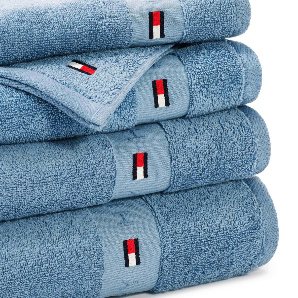 GÄSTETUCH Plain Blau 40/60 cm  - Blau, Basics, Textil (40/60cm) - Tommy Hilfiger
