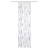 HOTOVÝ ZÁVĚS, průhledné, 140/145 cm - modrá/zelená, Konvenční, textil (140/145cm) - Schmidt W. Gmbh