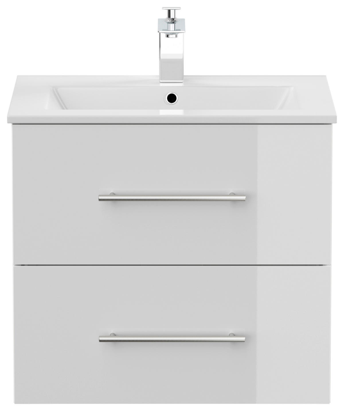 WASCHTISCHKOMBI 61,5 cm  - Weiß Hochglanz/Weiß, Basics, Keramik/Holzwerkstoff (61,5cm) - MID.YOU