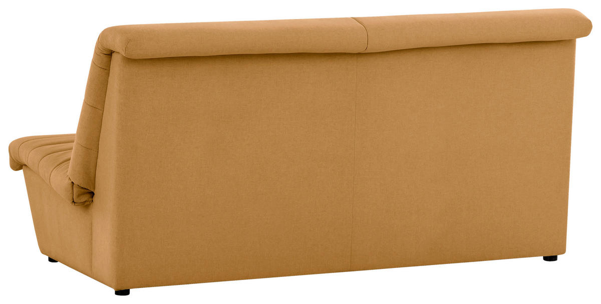 2-SITZER-SOFA Webstoff Senfgelb  - Senfgelb/Schwarz, Design, Kunststoff/Textil (185/92/103cm) - LOOKS by W.Joop