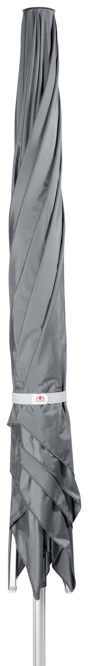 SONNENSCHIRM 400x400 cm Anthrazit  - Anthrazit/Alufarben, Basics, Textil/Metall (400/400cm) - Doppler