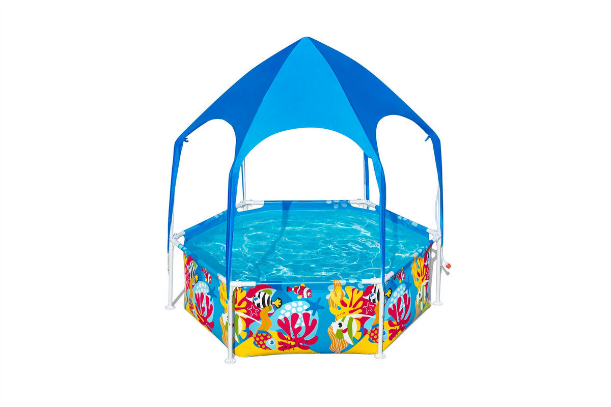 DĚTSKÝ BAZÉNEK 183/51 cm - vícebarevná, Basics, kov/plast (183/51cm) - Bestway