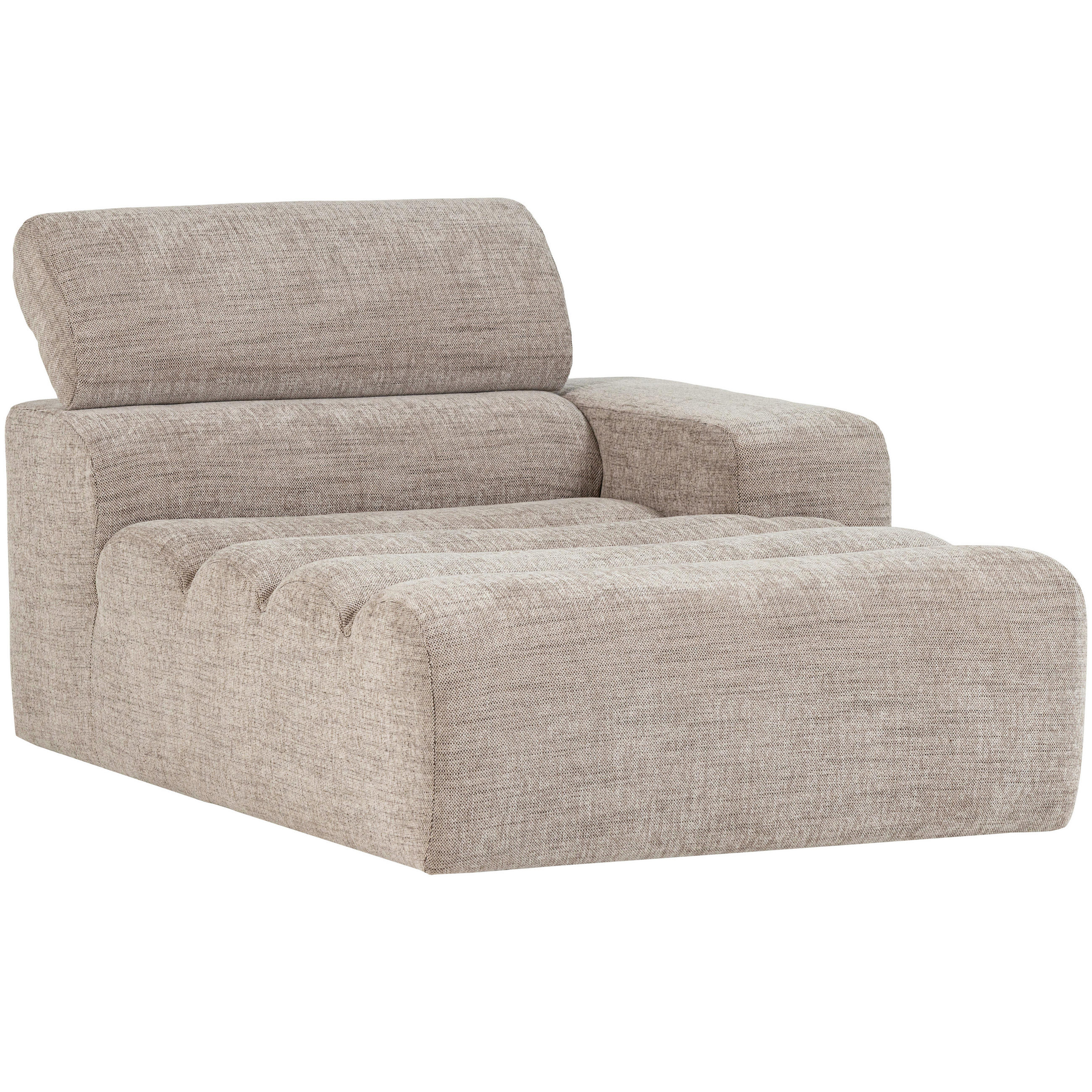 SOFAELEMENT Novi Webstoff Naturfarben  - Schwarz/Naturfarben, Design, Kunststoff/Textil (173/86/109cm) - Livetastic