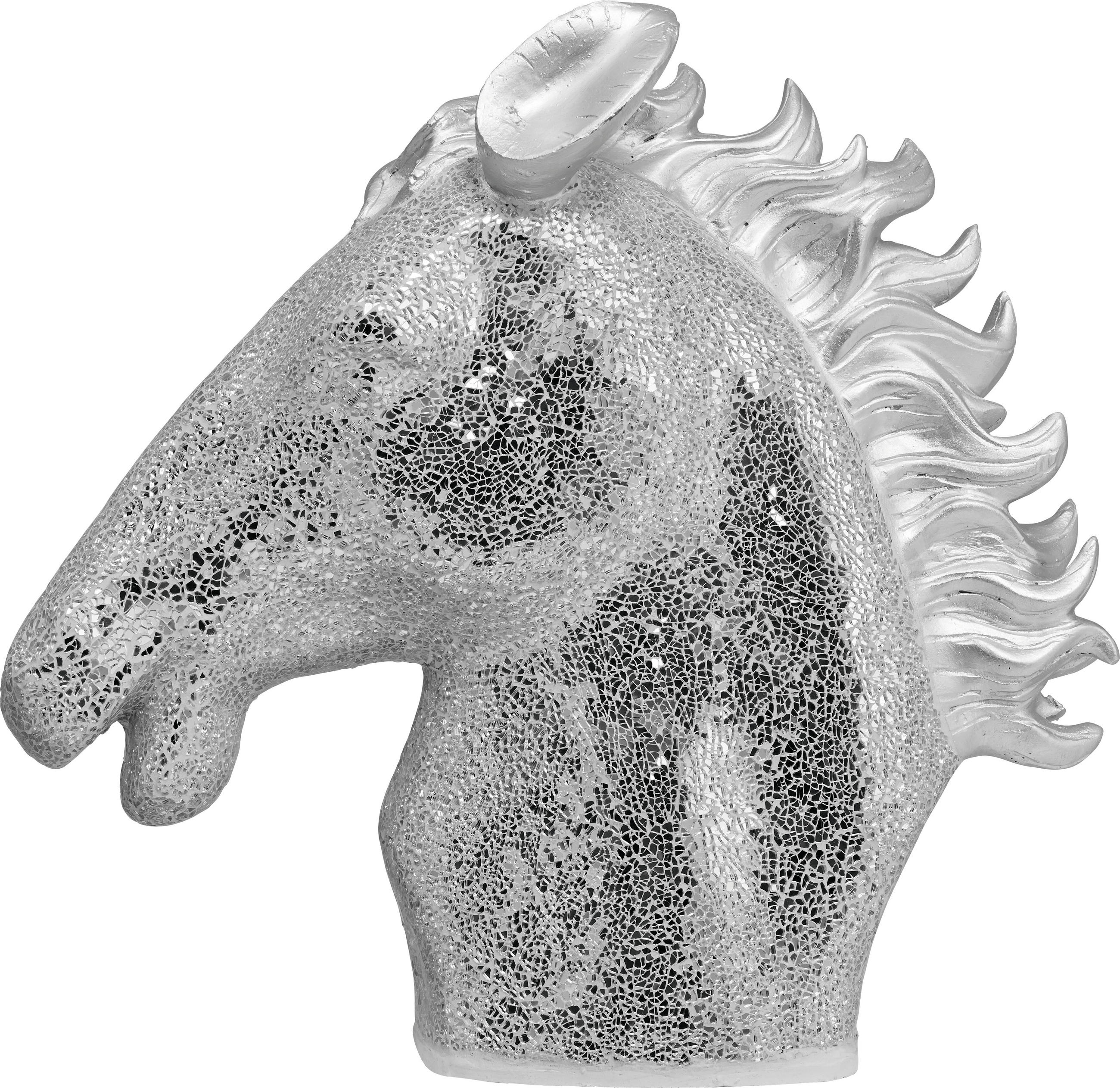 DEKORATIONSHUVUD  54,5/20/49 cm  - silver, Design, glas (54,5/20/49cm) - Ambia Home