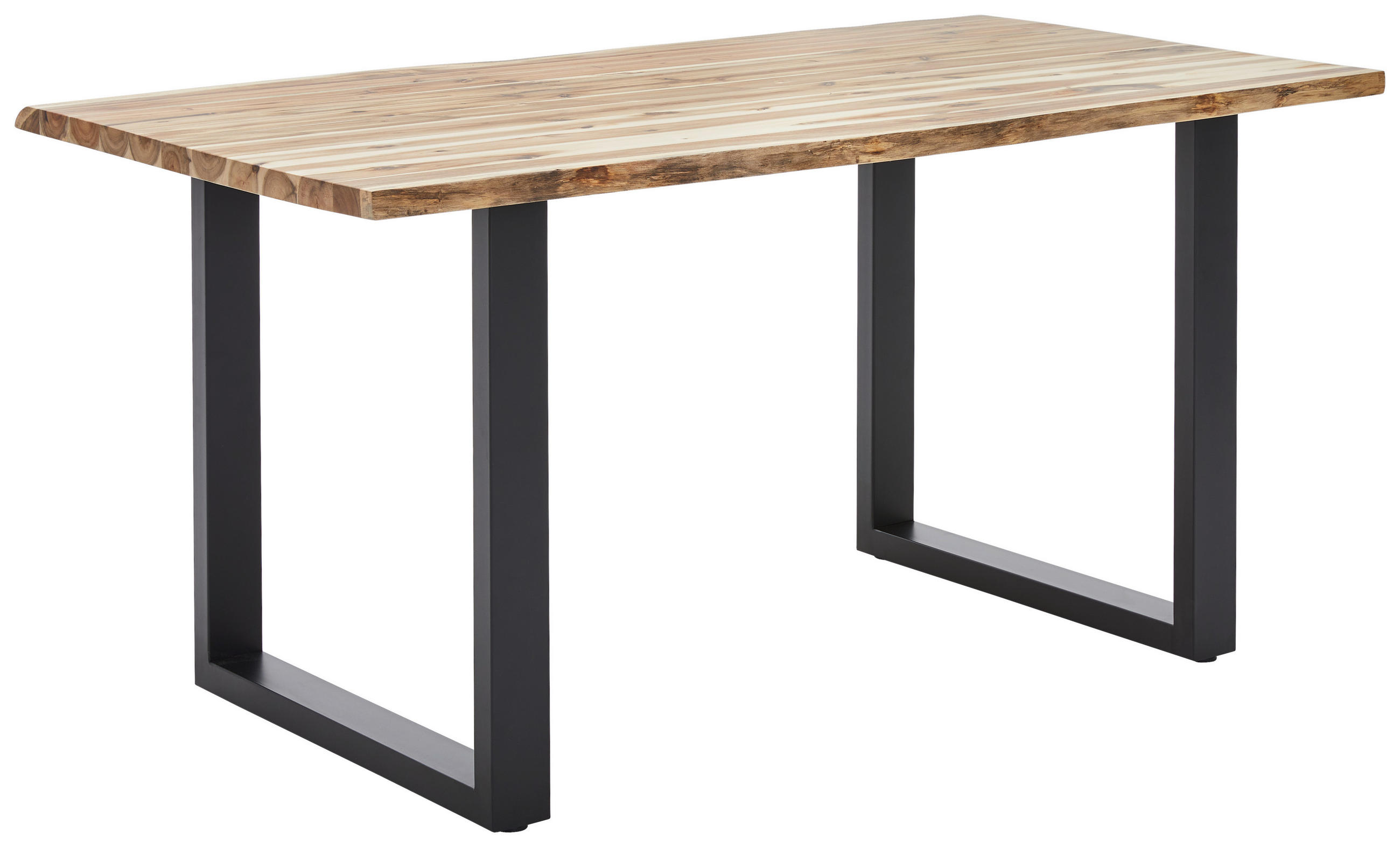 ESSTISCH in Holz 140/90/76 cm  - Schwarz/Akaziefarben, Basics, Holz (140/90/76cm) - MID.YOU