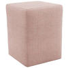 HOCKER Webstoff Rosa  - Silberfarben/Schwarz, Design, Kunststoff/Textil (38/47/38cm) - LOOKS by W.Joop