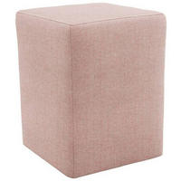 HOCKER Webstoff Rosa  - Silberfarben/Schwarz, Design, Kunststoff/Textil (38/47/38cm) - LOOKS by W.Joop