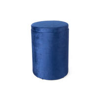 TABURE, leseni material temno modra  - temno modra, Basics, leseni material (28/40cm)