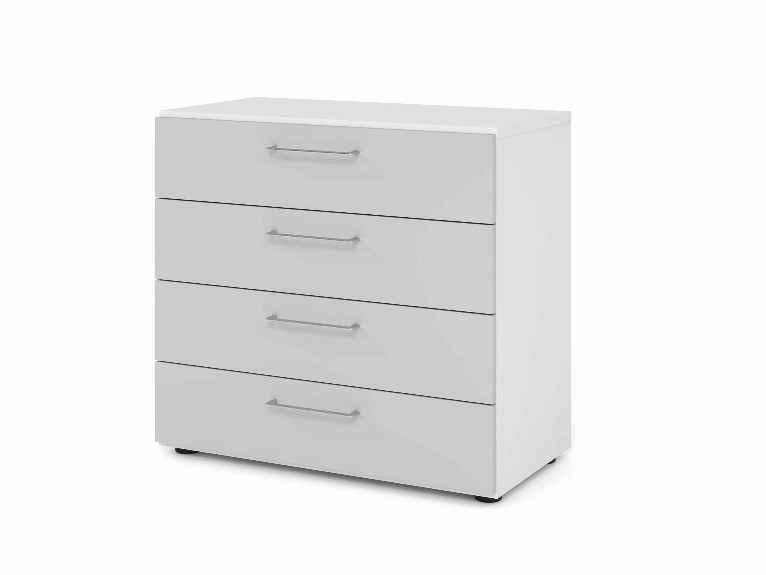 AKTENSCHRANK Grau, Weiß  - Weiß/Grau, Basics, Holzwerkstoff (80/74,8/41,7cm) - Venda