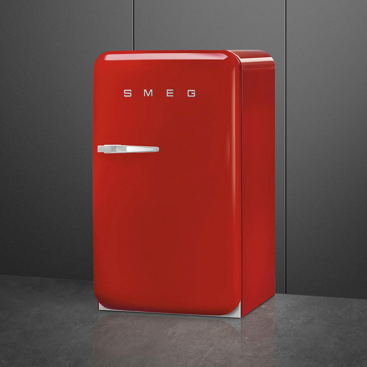 KÜHLSCHRANK 54,5/97-98/70,1 cm FAB10RRD6  - Rot, Basics, Glas/Metall (54,5/97-98/70,1cm) - SMEG