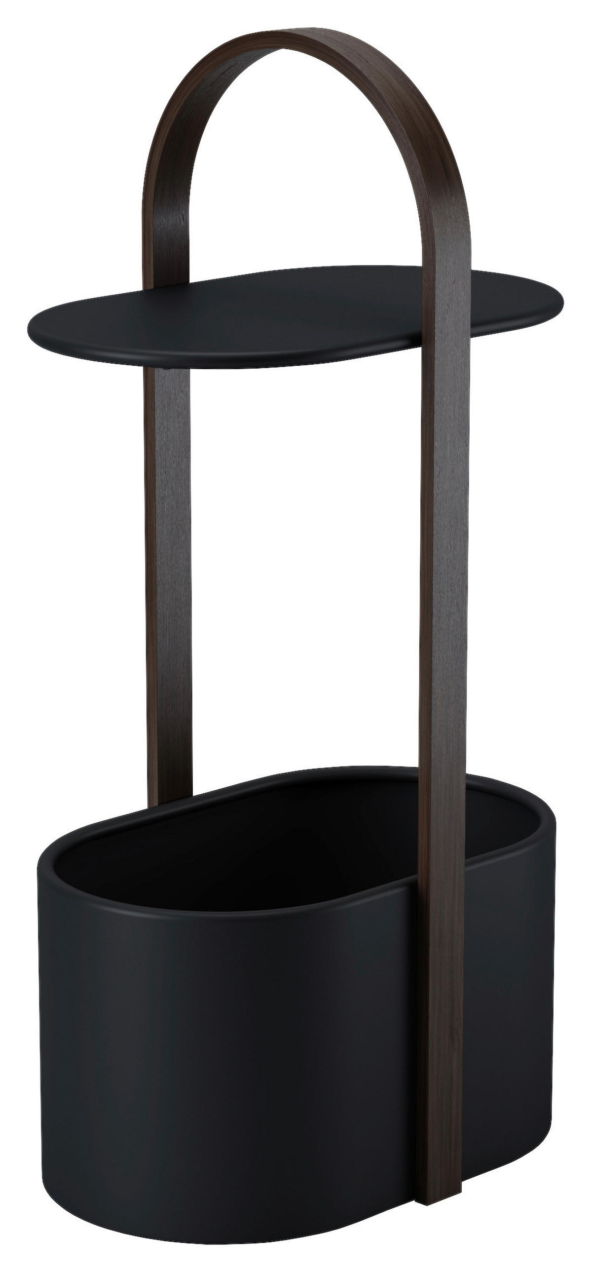BEISTELLTISCH in Holz, Metall  - Walnussfarben/Schwarz, Design, Holz/Metall (24,1/68,9/35,3cm) - Umbra