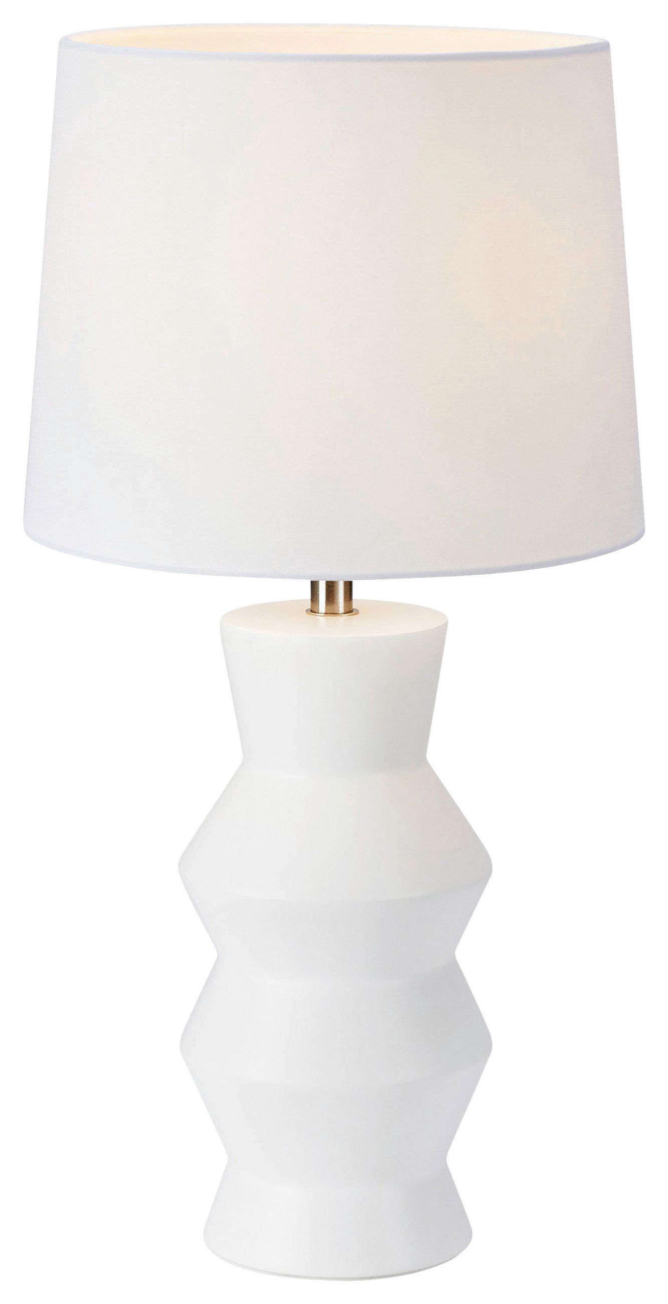 TISCHLEUCHTE Sienna 23/46 cm   - Weiß, Basics, Keramik/Textil (23/46cm) - Markslöjd