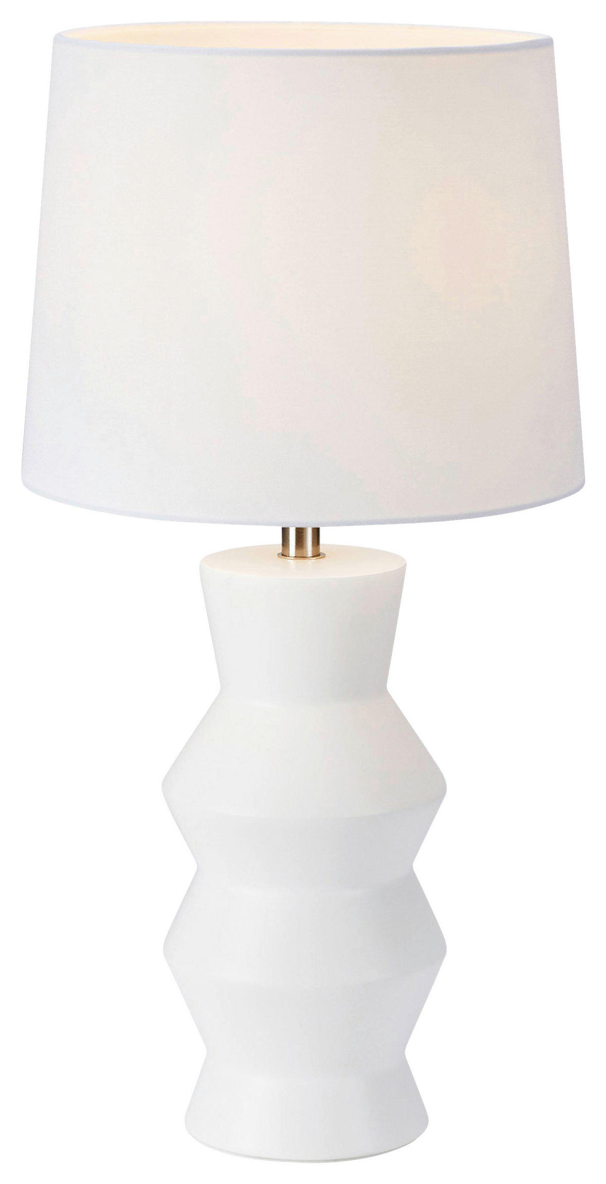 TISCHLEUCHTE Skandinavisch, Modern 23/46 cm    - Weiß, Basics, Keramik/Textil (23/46cm) - Markslöjd