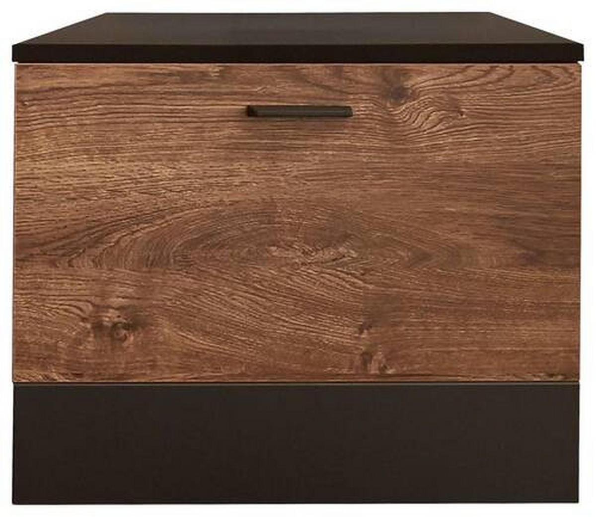 HÄNGEELEMENT Eichefarben, Dunkelgrau  - Eichefarben/Dunkelgrau, KONVENTIONELL, Holzwerkstoff/Metall (60/49/37cm) - Cantus