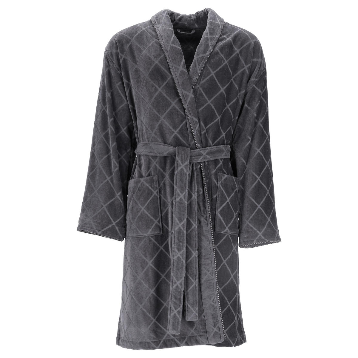 BADEMANTEL S Herren  - Grau, Basics, Textil (Snull) - Vossen