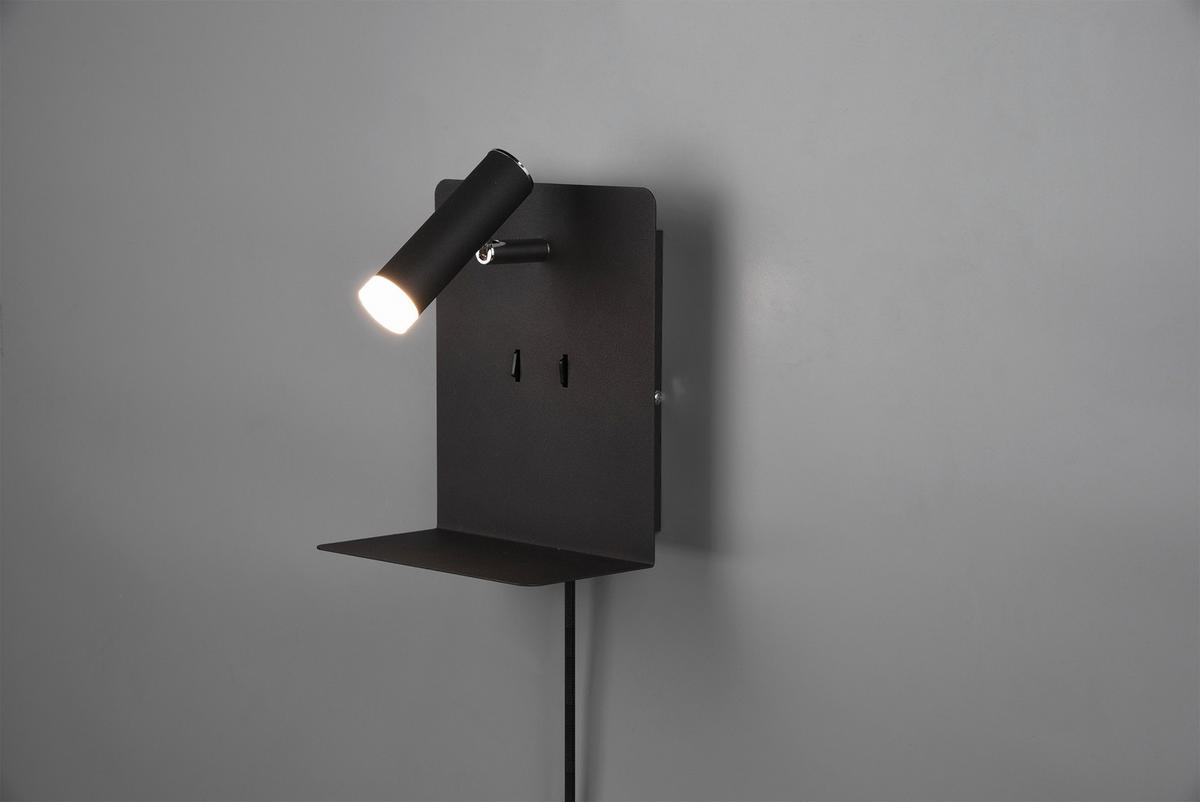 LED-WANDLEUCHTE - Schwarz, Basics, Metall (20/16/14cm) - Trio Leuchten
