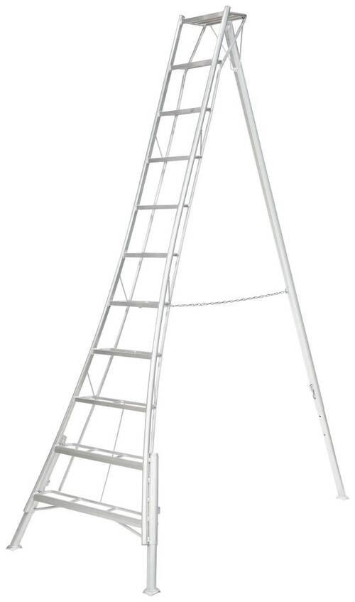 LEITER - Silberfarben, Basics, Metall (248/330/128cm) - Ambia Garden