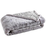 FELLDECKE SILBERFUCHS 150/200 cm  - Silberfarben, KONVENTIONELL, Textil/Fell (150/200cm) - Novel