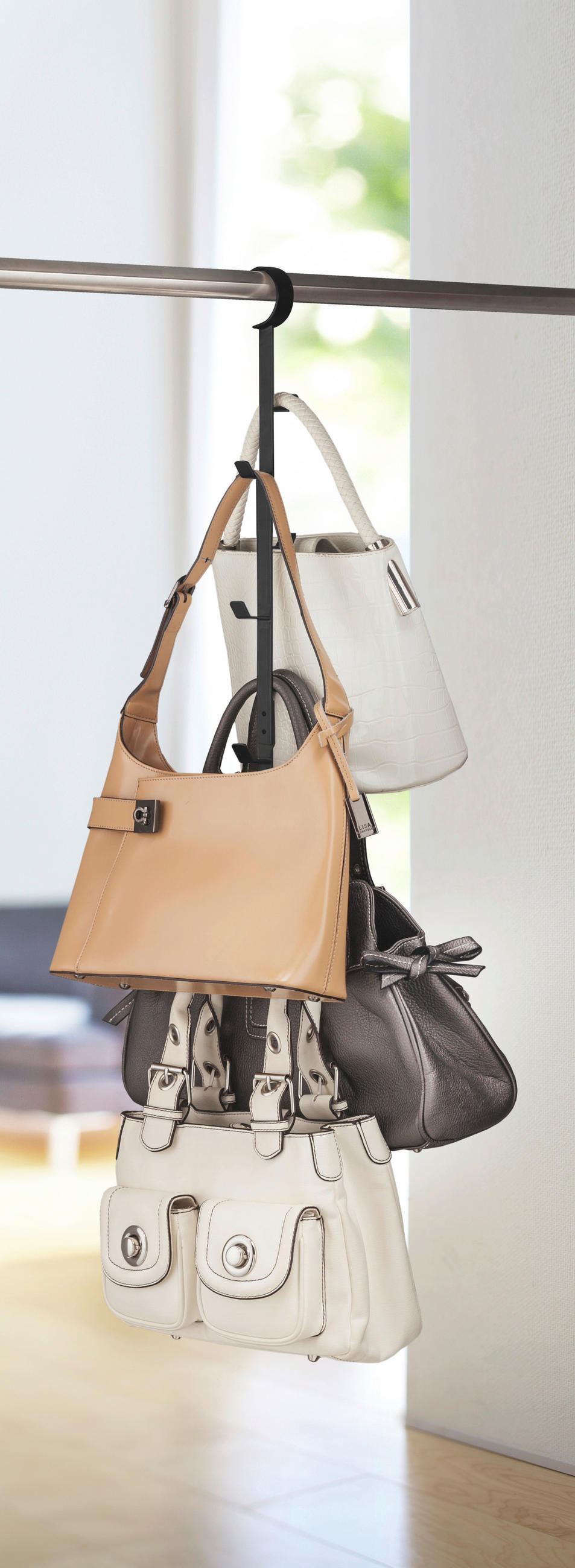 TASCHENHALTER - Schwarz, Basics, Metall (5/6/54cm)