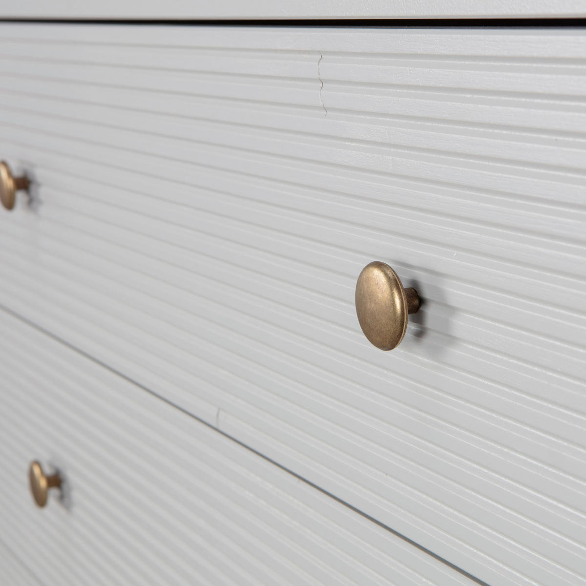 KOMMODE Madu, 94/91/52 cm, 4 Schublade(n)  - Goldfarben/Hellgrau, Design, Holz/Metall (94/91/52cm) - Livetastic