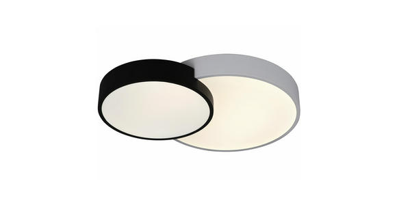 LED-DECKENLEUCHTE 55/40/12,7 cm - Schwarz/Weiß, Design, Kunststoff/Metall (55/40/12,7cm) - Ambiente