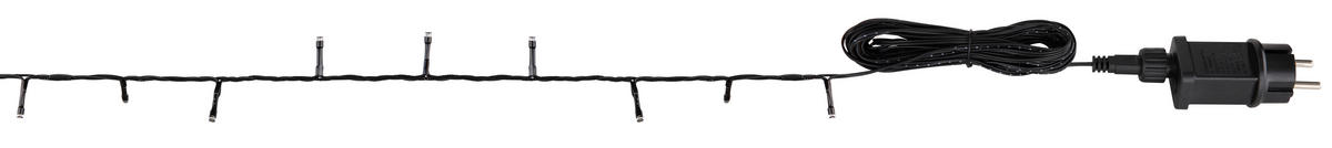 LICHTERKETTE 300 cm  - Klar/Schwarz, Basics, Kunststoff/Metall (300cm) - Globo