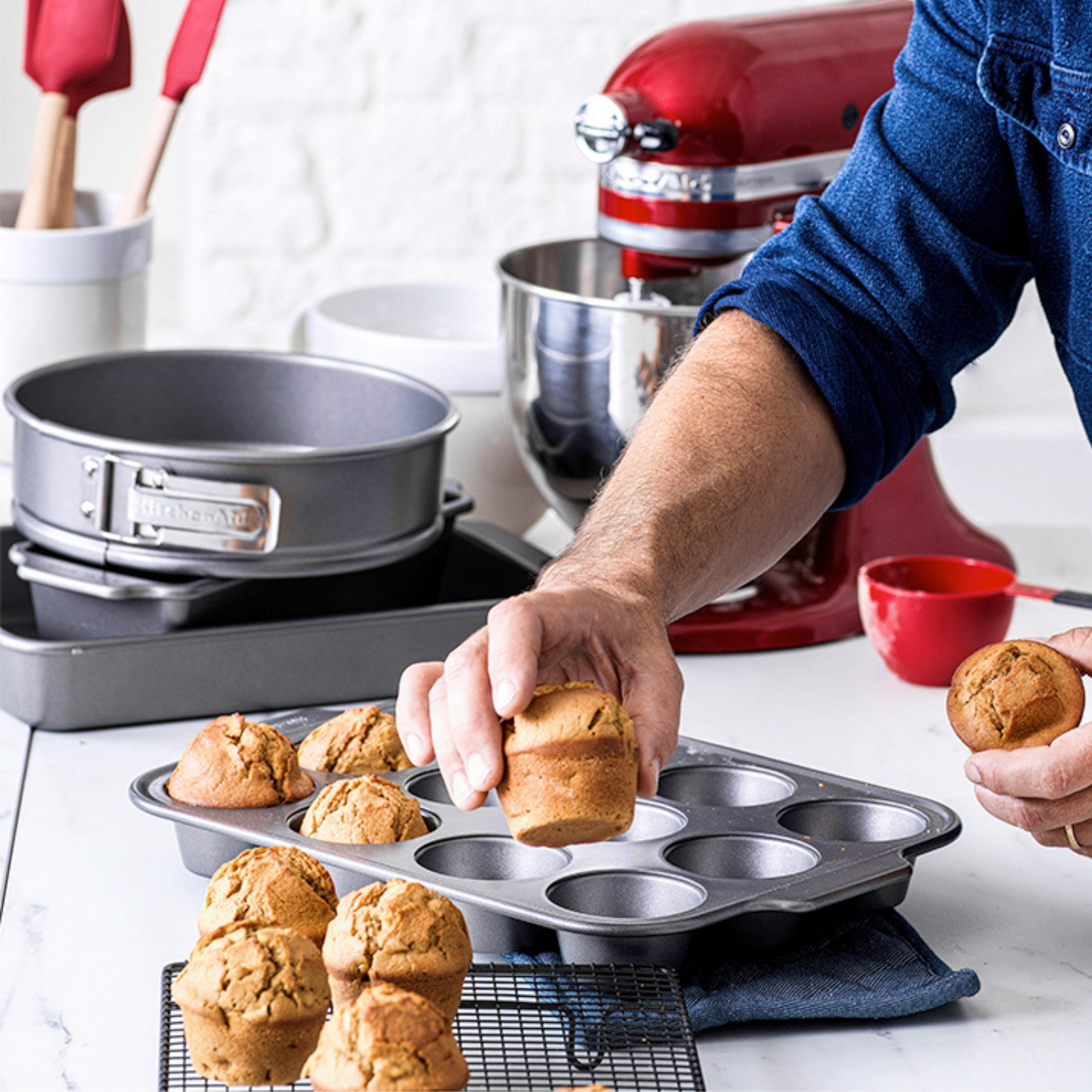 MUFFINFORM - Alufarben, Basics, Metall (1.07kg) - Kitchenaid