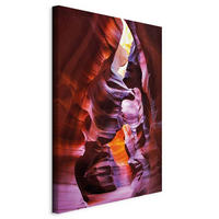 LEINWANDBILD Landschaft & Natur, Berge 40/60/1,2 cm  - Brombeere/Dunkelorange, Basics, Holzwerkstoff/Textil (40/60/1,2cm) - artgeist