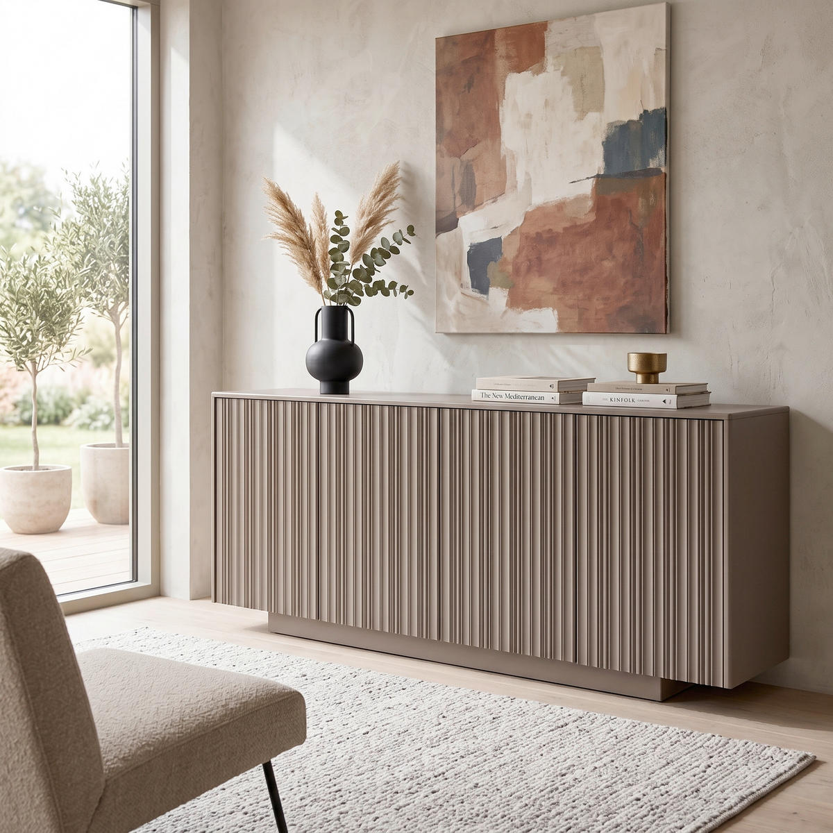 SIDEBOARD Nova 200/85/40 cm  - Braun, Design, Holz (200/85/40cm) - Livetastic