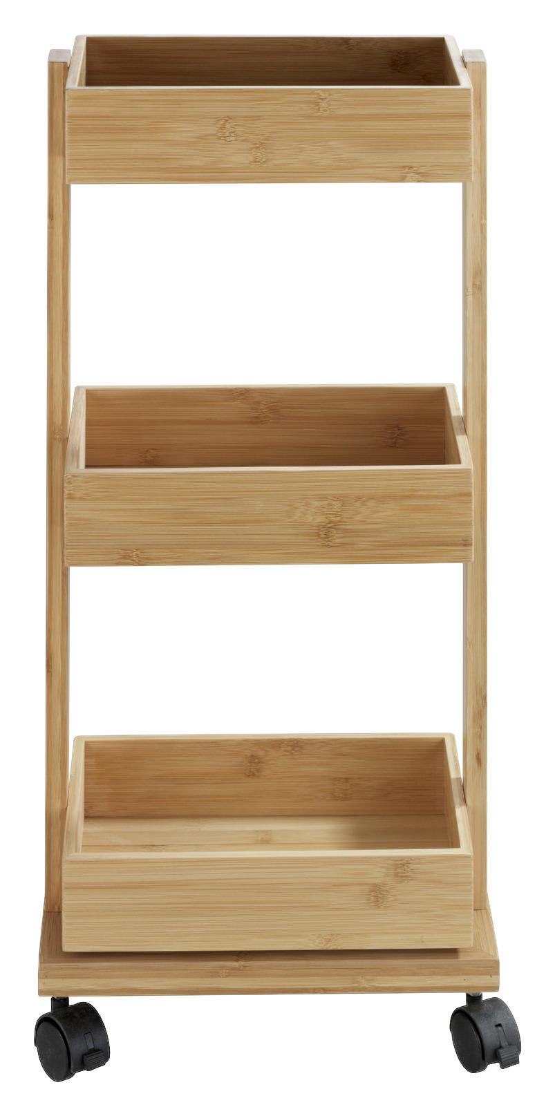 REGÁL DO KOUPELNY, bambus, hnědá - hnědá, Basics, dřevo/plast (31/71,5/18cm)