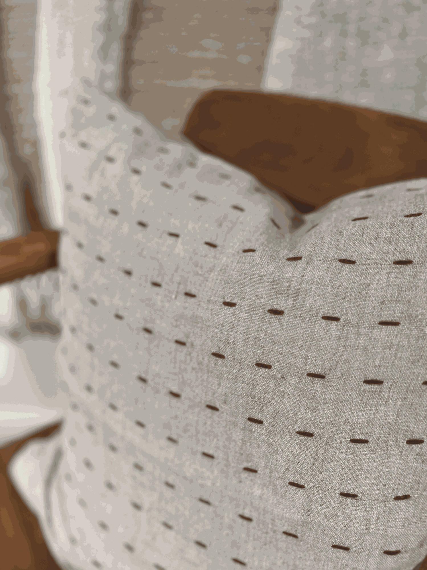 ZIERKISSEN  50/50 cm   - Braun, Basics, Textil (50/50cm)