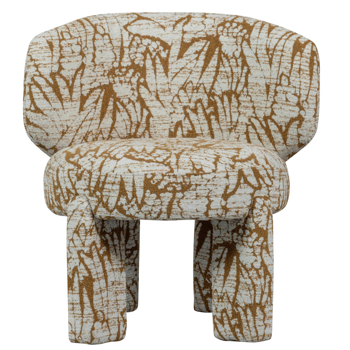 SESSEL in Webstoff Braun, Naturfarben  - Braun/Naturfarben, Design, Textil (75/76/69cm) - Livetastic