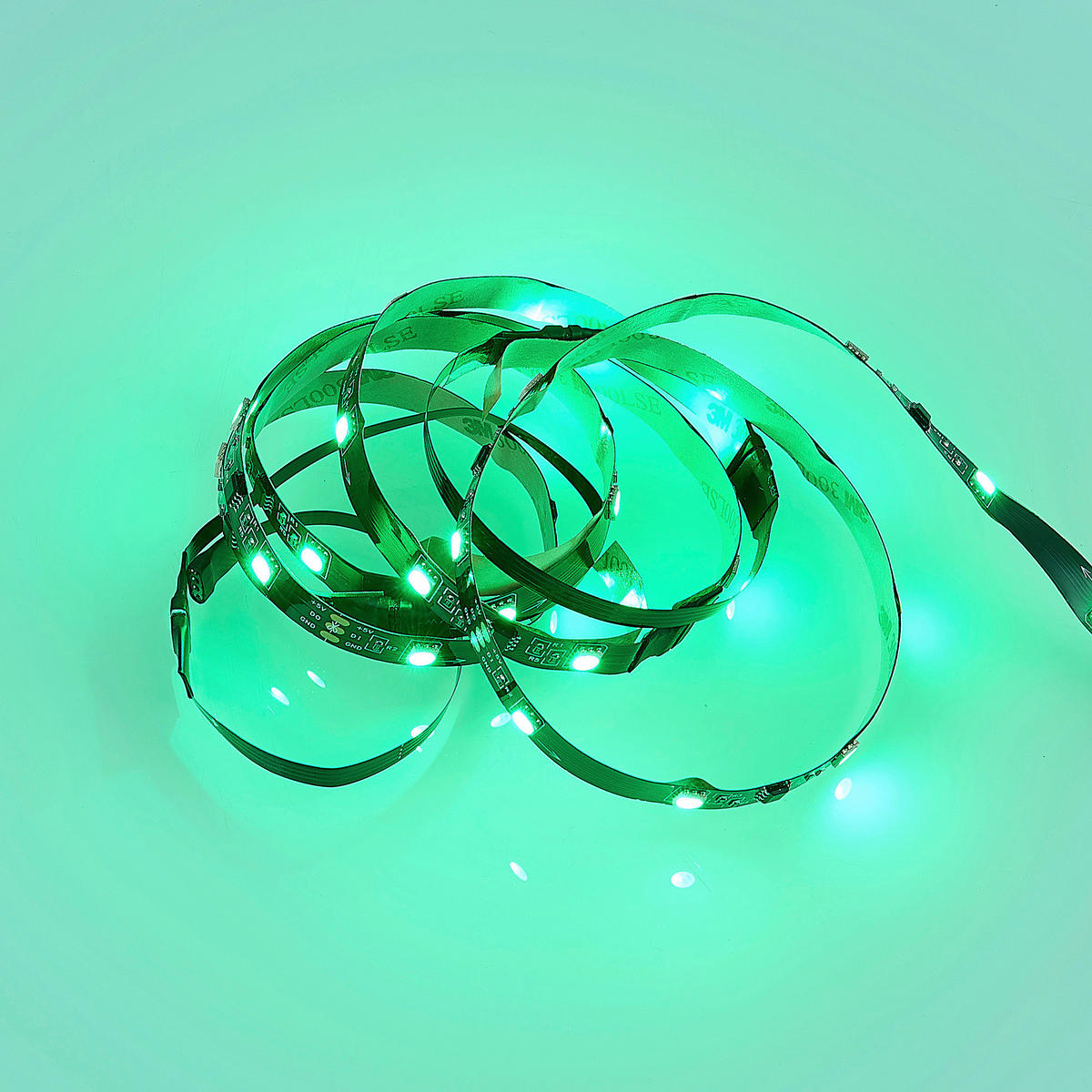 LED PÁSIK,  - čierna, Basics, plast (120/0,3/1,0cm)