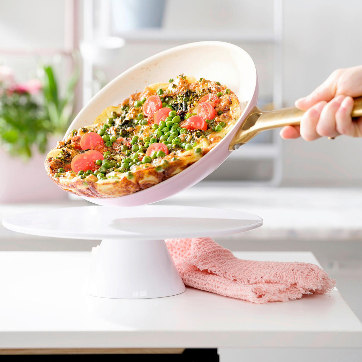 KOCHTOPFSET Padova Reserve 6-teilig  - Pink/Goldfarben, Basics, Glas/Metall - GreenPan