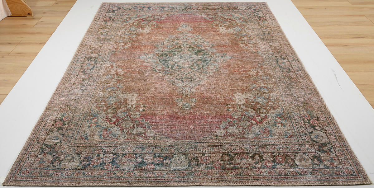 VINTAGE-TEPPICH 130/190 cm Rot  - Rot, Trend, Textil (130/190cm) - Novel